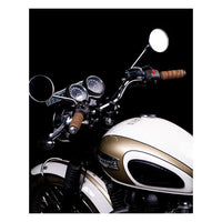 Trip Machine, leather handlebar grip wraps - Tobacco Brown